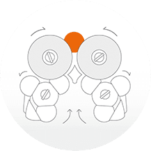 Orange tambour gauche Orange tambour gauche